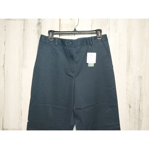 L.L. Bean Classic Fit Wrinkle Free Cotton Chino Navy 10 Regular - Picture 7 of 11